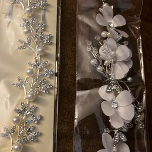 Wedding haul!👰🏼‍♀️Pearl claw clips, hair jewelry, mini veil, sashes and more!